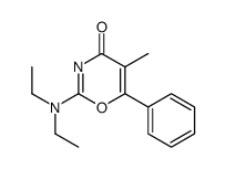 2-(diethylamino)-5-methyl-6-phenyl-1,3-oxazin-4-one结构式