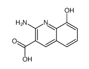 3-Quinolinecarboxylicacid,2-amino-8-hydroxy-(7CI)结构式