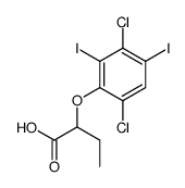 2-(3,6-dichloro-2,4-diiodophenoxy)butanoic acid结构式