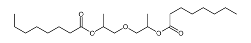1-(2-octanoyloxypropoxy)propan-2-yl octanoate Structure