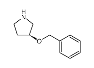 (S)-3-Benzyloxy-pyrrolidine结构式