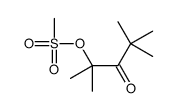 (2,4,4-trimethyl-3-oxopentan-2-yl) methanesulfonate结构式