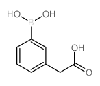 3-(羧基甲基)苯基硼酸结构式