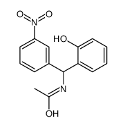 N-[(2-hydroxyphenyl)-(3-nitrophenyl)methyl]acetamide Structure