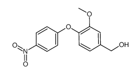 (3-methoxy-4-(4-nitrophenoxy)phenyl)methanol Structure