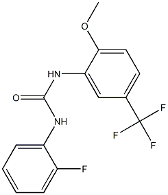 N-(2-Fluorophenyl)-N’-[2-Methoxy-5-(Trifluoromethyl)Phenyl]Urea Structure
