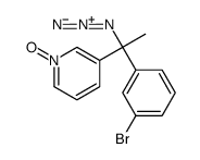 3-[1-azido-1-(3-bromophenyl)ethyl]-1-oxidopyridin-1-ium Structure