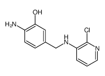 2-amino-5-[[(2-chloropyridin-3-yl)amino]methyl]phenol结构式