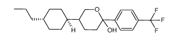 5-(4-Propyl-cyclohexyl)-2-(4-trifluoromethyl-phenyl)-tetrahydro-pyran-2-ol Structure