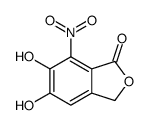5,6-dihydroxy-7-nitro-3H-2-benzofuran-1-one结构式