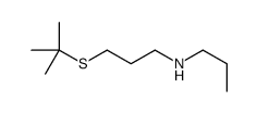 3-tert-butylsulfanyl-N-propylpropan-1-amine结构式