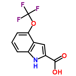 4-(Trifluoromethoxy)-1H-indole-2-carboxylic acid structure