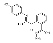 2-[2-(hydrazinecarbonyl)phenyl]-N-(4-hydroxyphenyl)-2-oxoacetamide结构式
