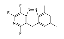 11H-Pyrido[4,3-c][1,2]benzodiazepine, 1,3,4-trifluoro-7,9-dimethyl-结构式