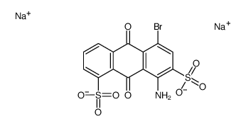 disodium 4-amino-1-bromo-9,10-dihydro-9,10-dioxoanthracene-3,5-disulphonate结构式