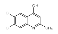 6,7-二氯-4-羟基-2-甲基喹啉结构式