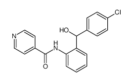 N-[2-[(4-chlorophenyl)-hydroxymethyl]phenyl]pyridine-4-carboxamide结构式