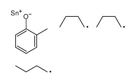 tributyl-(2-methylphenoxy)stannane Structure