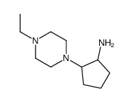 2-(4-ethylpiperazin-1-yl)cyclopentan-1-amine Structure