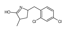 5-[(2,4-dichlorophenyl)methyl]-3-methylpyrrolidin-2-one Structure