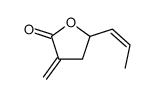 3-methylidene-5-prop-1-enyloxolan-2-one结构式