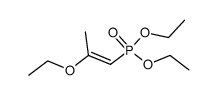 (2-ethoxy-1-propenyl)-phosphonic acid, diethyl ester Structure