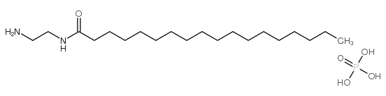 N-(2-aminoethyl)stearamide phosphate Structure