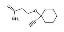 3-(1-ethynyl-cyclohexyloxy)-propionic acid amide结构式