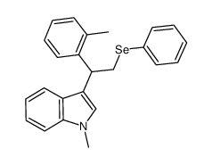 1-methyl-3-(1-(2-methylphenyl)-2-phenylselenoethyl)-1H-indole Structure