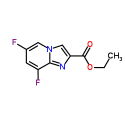 ethyl 6,8-difluoroH-imidazo[1,2-a]pyridine-2-carboxylate Structure