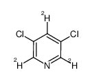 3,5-dichloropyridine-2,4,6-d3结构式