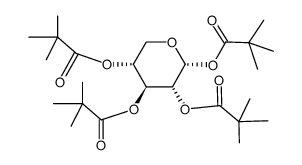 1,2,3,4-Tetra-O-pivaloyl-α-D-xylopyranose结构式