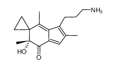 (R)-3'-(3-aminopropyl)-6'-hydroxy-2',4',6'-trimethylspiro[cyclopropane-1,5'-inden]-7'(6'H)-one结构式