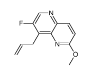 8-allyl-7-fluoro-2-methoxy-1,5-naphthyridine结构式