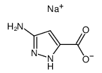 3-Amino-1H-pyrazole-5-carboxylic acid, sodium salt Structure