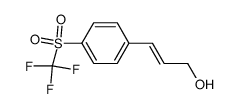 (E)-3-(4-Trifluoromethanesulfonyl-phenyl)-prop-2-en-1-ol Structure