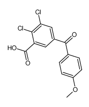 2,3-dichloro-5-(4-methoxybenzoyl)-benzoic acid Structure