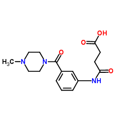 4-({3-[(4-Methyl-1-piperazinyl)carbonyl]phenyl}amino)-4-oxobutanoic acid结构式