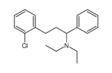 3-(2-chlorophenyl)-N,N-diethyl-1-phenylpropan-1-amine结构式