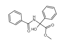 2-(Benzoylamino)-2-hydroxy-2-phenylessigsaeure-methylester结构式
