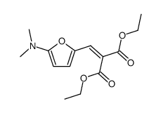 2-(5-Dimethylamino-furan-2-ylmethylene)-malonic acid diethyl ester结构式