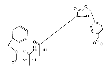 (-)-N-Cbz-L-alanyl-L-alanyl-PNB-L-alanate结构式