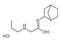 [2-(3-bicyclo[2.2.1]heptanylamino)-2-oxoethyl]-propylazanium,chloride Structure