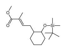 methyl (E)-4-[(1R,2S)-2-[tert-butyl(dimethyl)silyl]oxycyclohexyl]-2-methylbut-2-enoate结构式