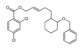 [(E)-5-[(1R,2S)-2-phenylmethoxycyclohexyl]pent-2-enyl] 2,4-dichlorobenzoate Structure