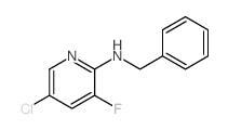 2-(N-苄基氨基)-5-氯-3-氟吡啶结构式