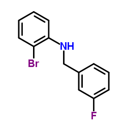 2-Bromo-N-(3-fluorobenzyl)aniline Structure