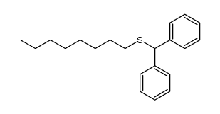 benzhydryl-octyl sulfide Structure