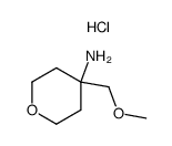 4-(methoxymethyl)tetrahydro-2H-pyran-4-amine hydrochloride Structure