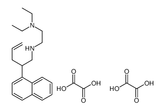 diethyl-[2-(2-naphthalen-1-ylpent-4-enylazaniumyl)ethyl]azanium,2-hydroxy-2-oxoacetate结构式